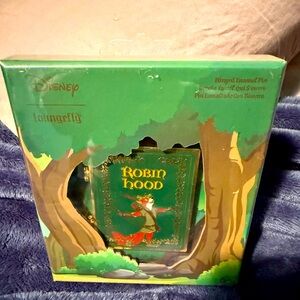 Loungefly Robin Hood Book Hinged Pin